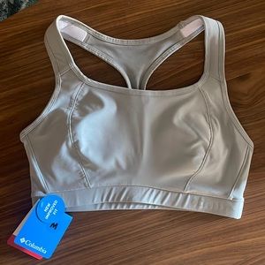 Gray Columbia Molded Cup High Support Sports Bra